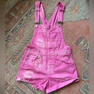 We The Free Bright Pink Overalls